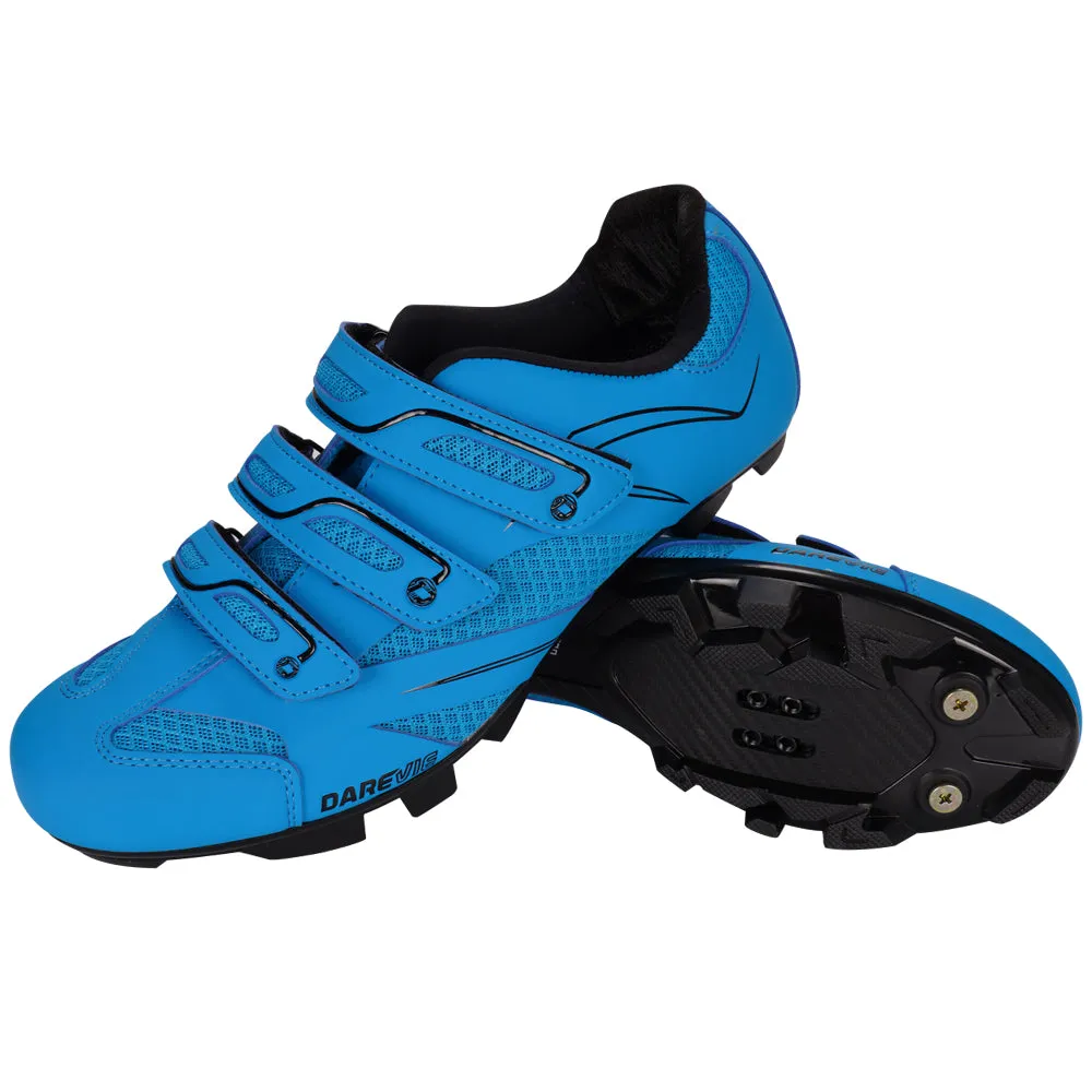 Darevie DVS004 Cycling Bicycle Bike MTB Shoes 2021 with Velcro / Blue / Black (Size 39 - 44)