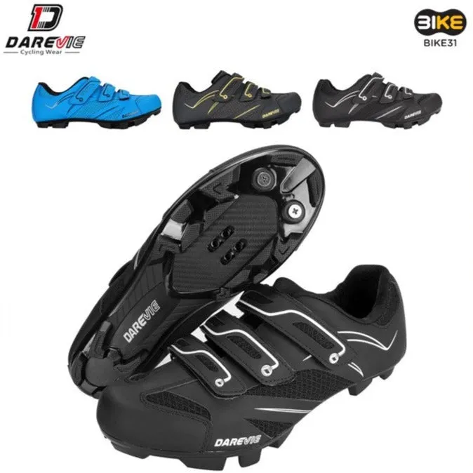 Darevie DVS004 Cycling Bicycle Bike MTB Shoes 2021 with Velcro / Blue / Black (Size 39 - 44)
