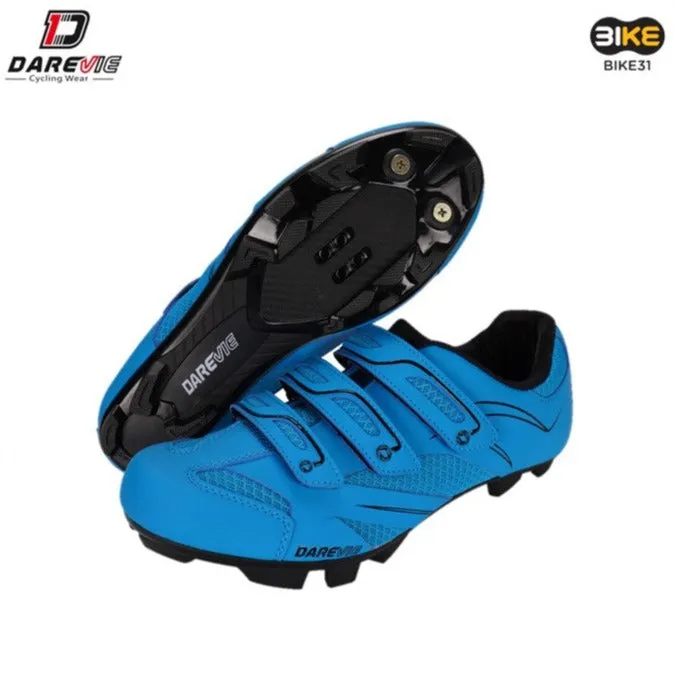Darevie DVS004 Cycling Bicycle Bike MTB Shoes 2021 with Velcro / Blue / Black (Size 39 - 44)