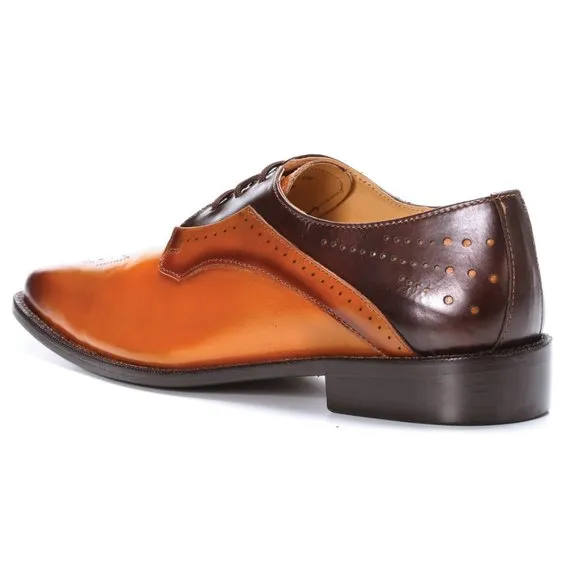 David Leather Derby Style Dress Shoes