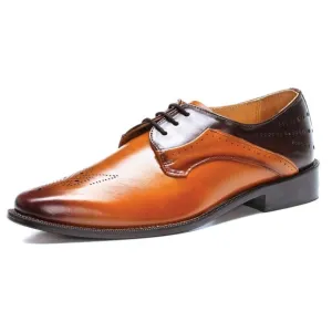 David Leather Derby Style Dress Shoes