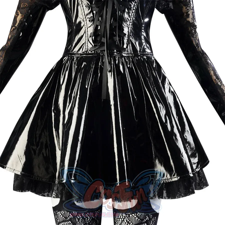 Death Note Amane Misa Cosplay Costume Patent Leather Version C01127