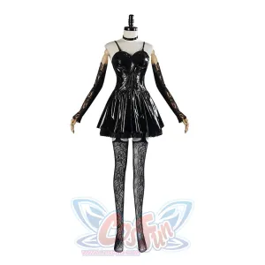 Death Note Amane Misa Cosplay Costume Patent Leather Version C01127