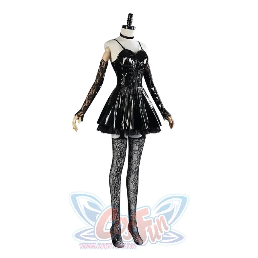 Death Note Amane Misa Cosplay Costume Patent Leather Version C01127
