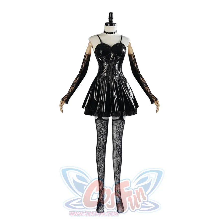 Death Note Amane Misa Cosplay Costume Patent Leather Version C01127
