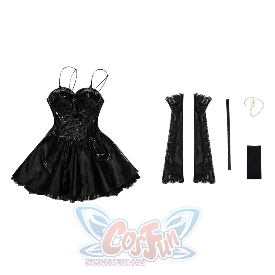 Death Note Amane Misa Cosplay Costume Patent Leather Version C01127