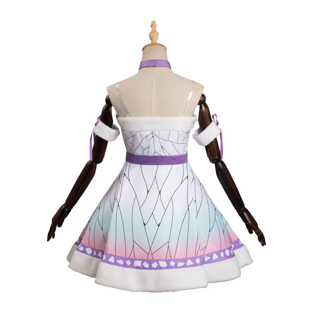 Demon Slayer Kochou Shinobu Codplay Costume Christmas Dress Outfits Halloween Carnival Suit