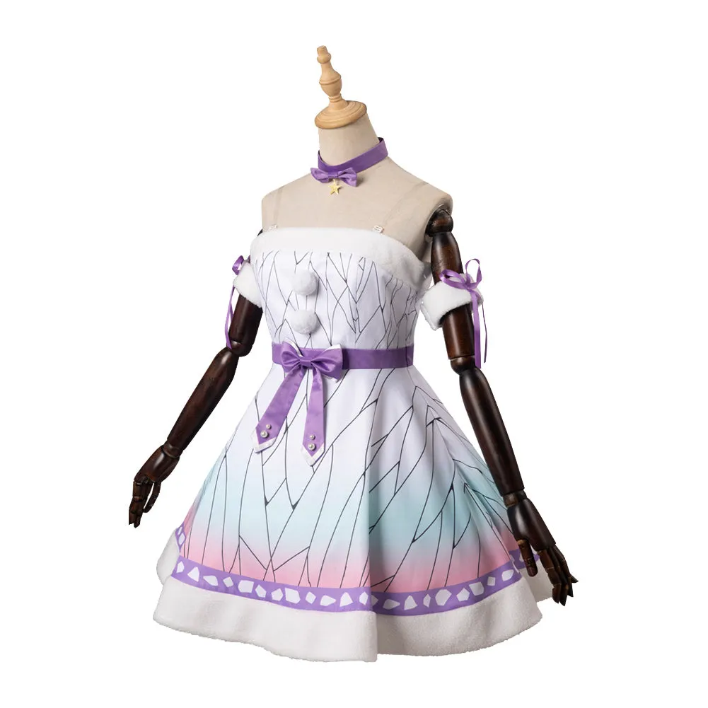 Demon Slayer Kochou Shinobu Codplay Costume Christmas Dress Outfits Halloween Carnival Suit