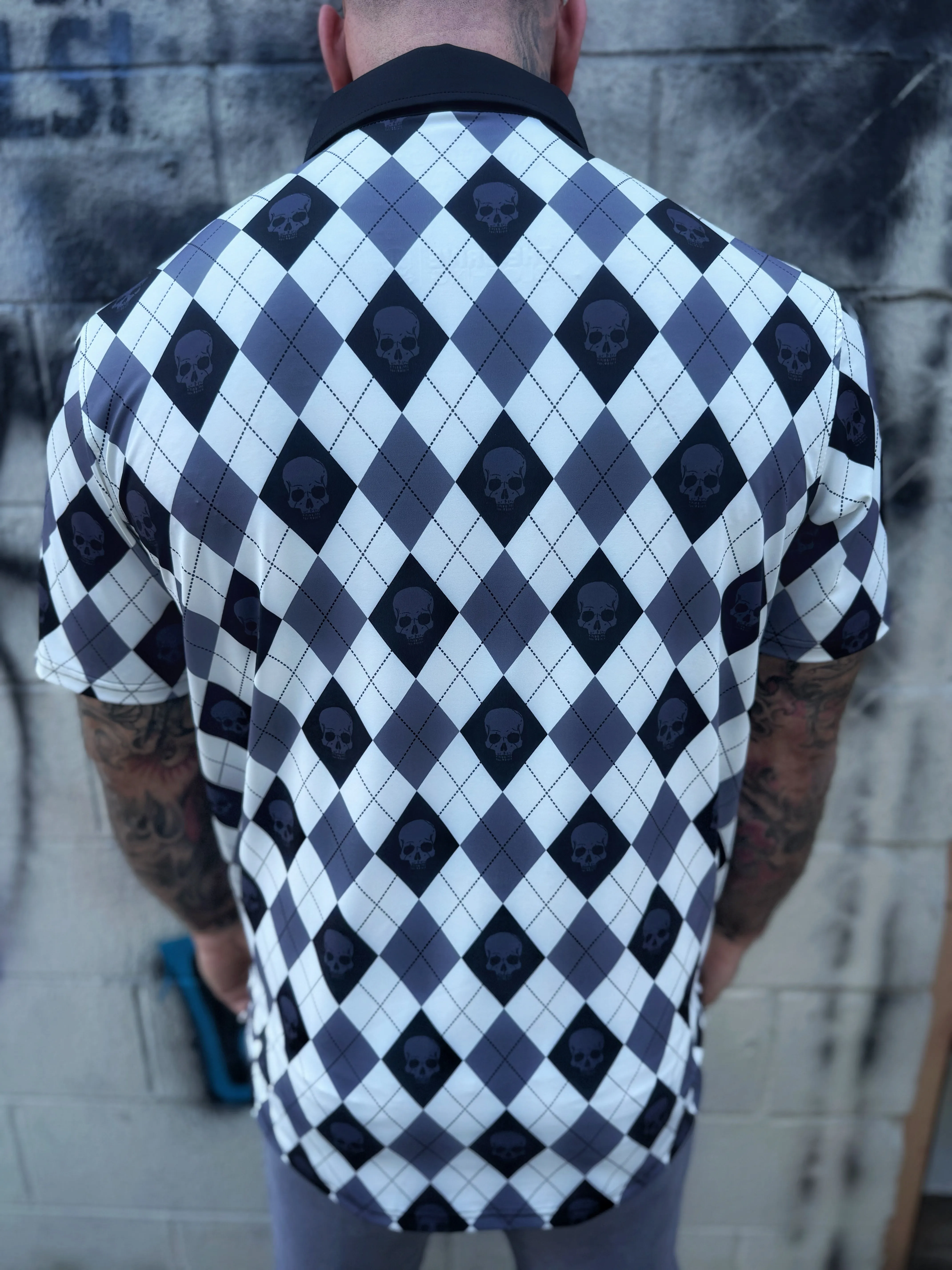 DIAMOND SKULL GOLF POLO