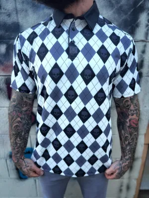 DIAMOND SKULL GOLF POLO