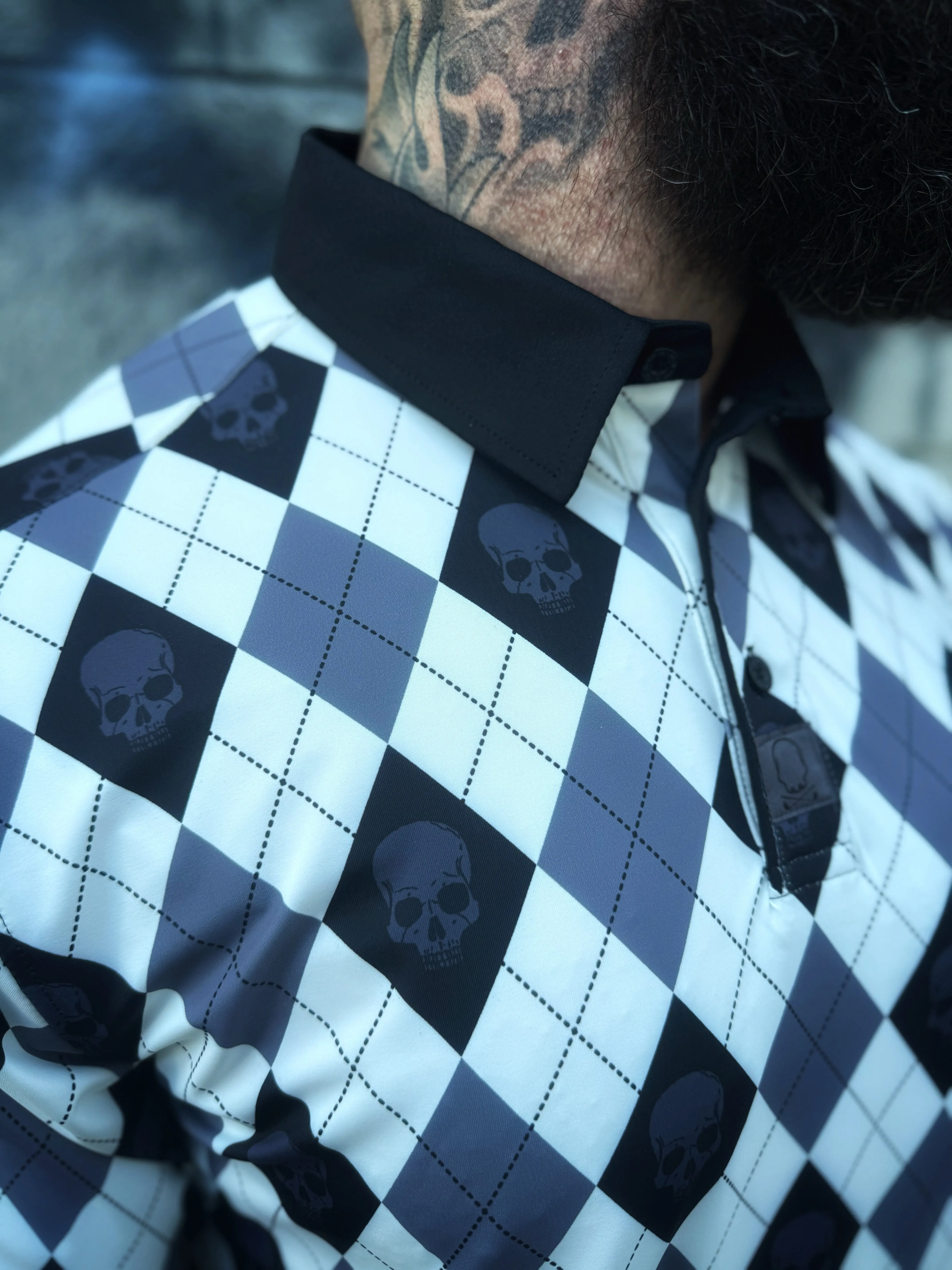 DIAMOND SKULL GOLF POLO