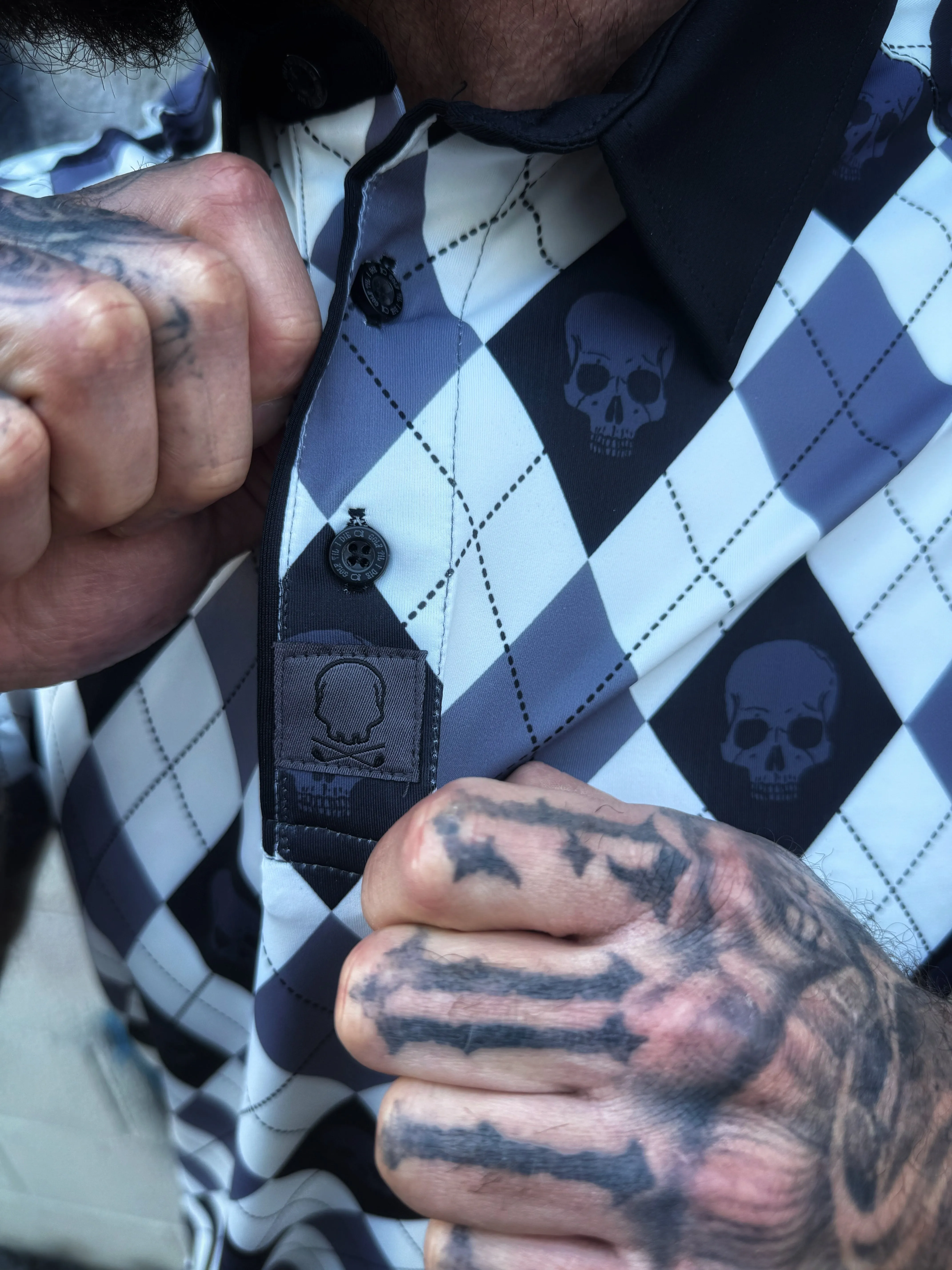 DIAMOND SKULL GOLF POLO