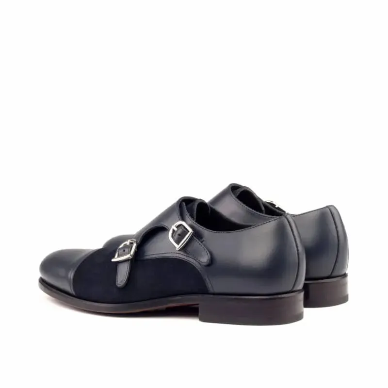 Double Monk Strap Black