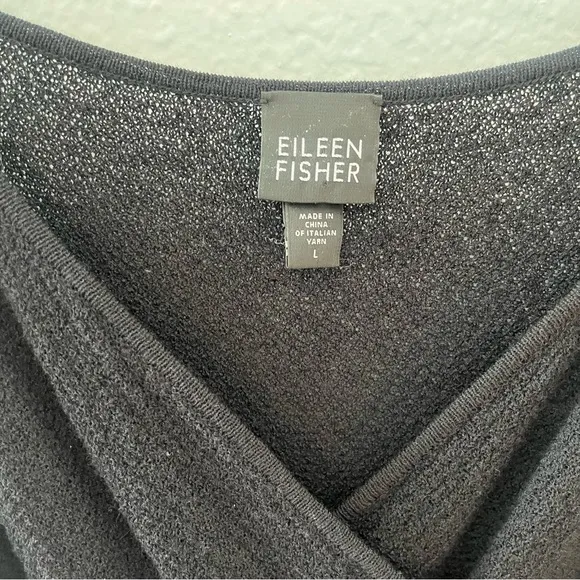 eileen fisher 100% wool faux wrap dress Size Large