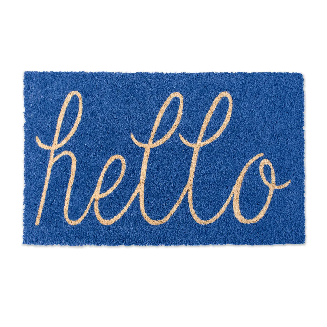 Epes 30 in. x 18 in. Non-Slip Outdoor Door Mat Winston Porter Color: Blue