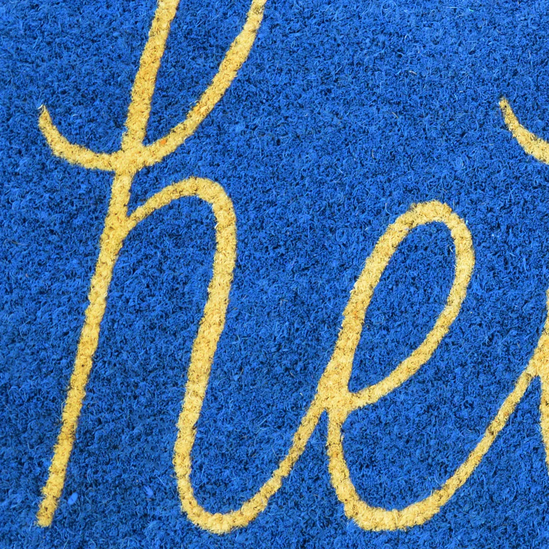 Epes 30 in. x 18 in. Non-Slip Outdoor Door Mat Winston Porter Color: Blue