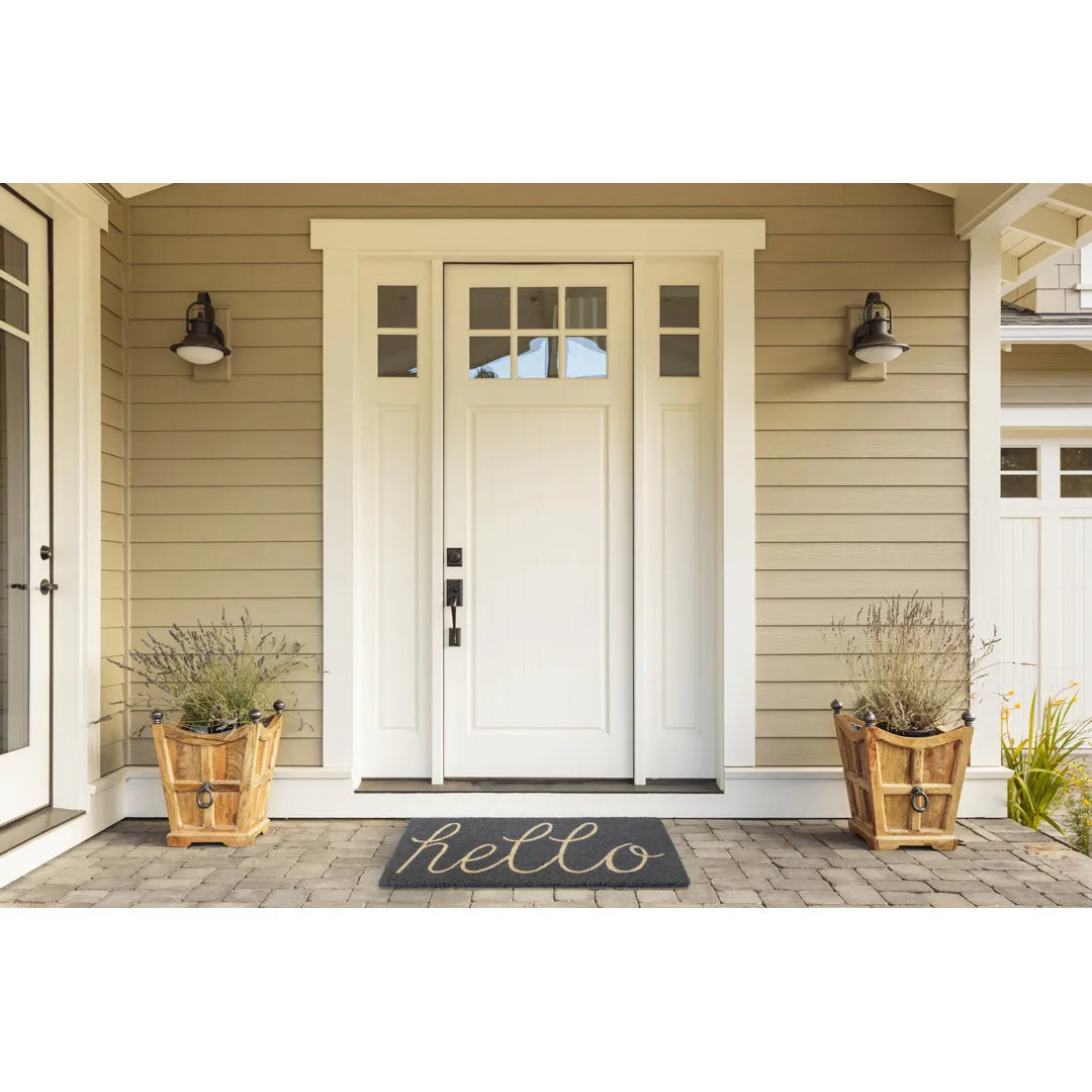 Epes 30 in. x 18 in. Non-Slip Outdoor Door Mat Winston Porter Color: Gray