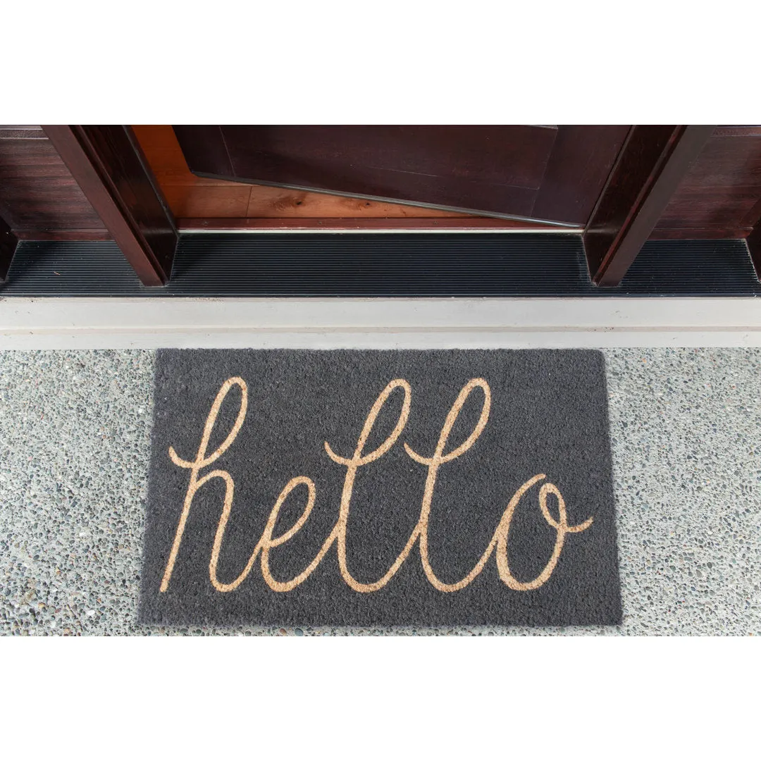 Epes 30 in. x 18 in. Non-Slip Outdoor Door Mat Winston Porter Color: Gray