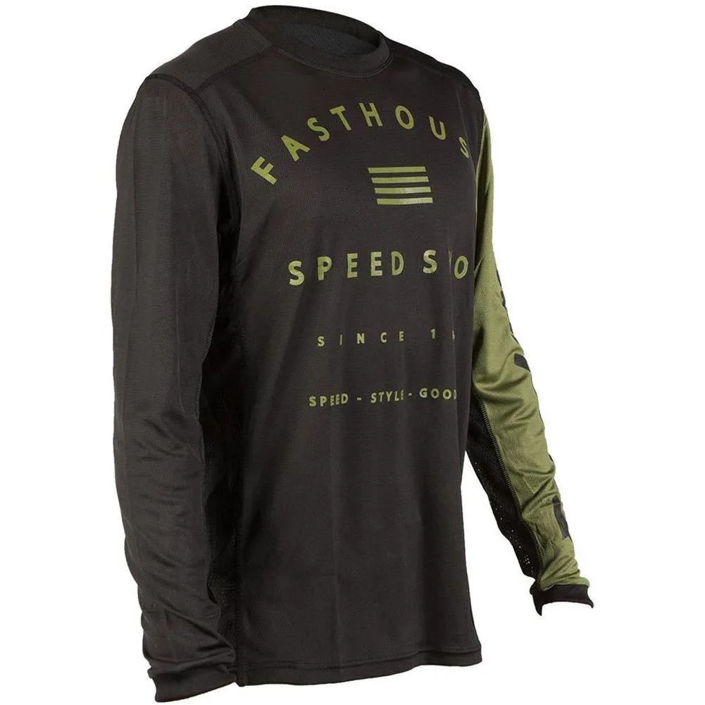 Fasthouse Fastline Speed Shop Mens MTB Jersey - Olive