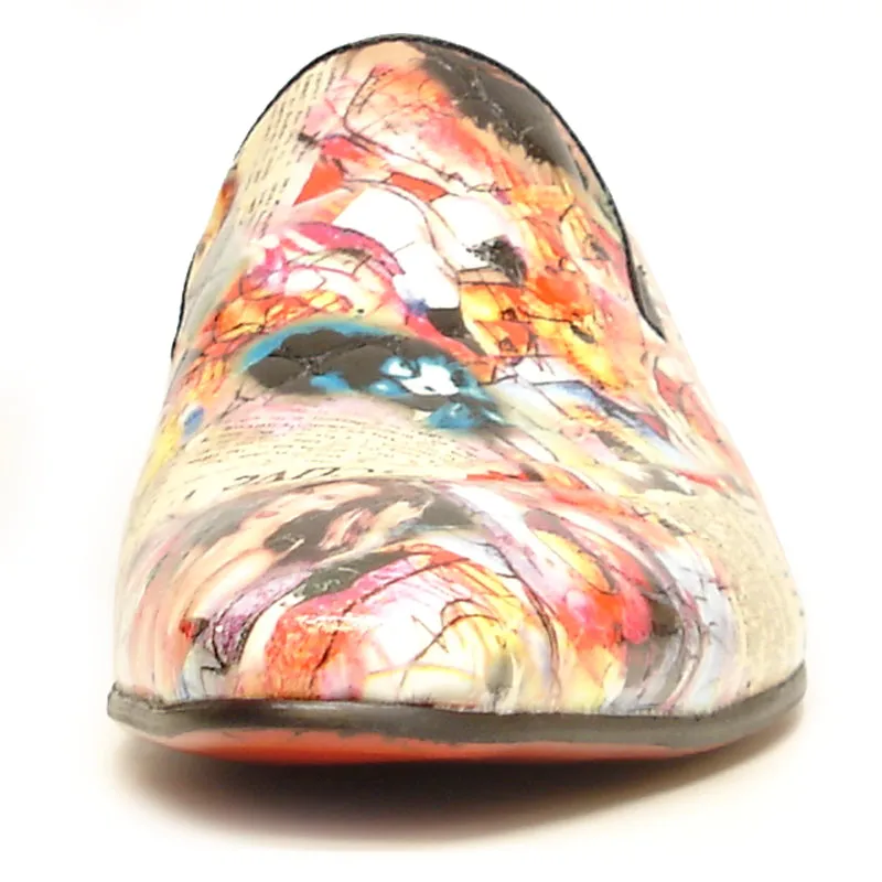 FI-6793 Lady Magazine Men's Leather Slip On Pointed Toe Slip on Fiesso by Aurelio Garica