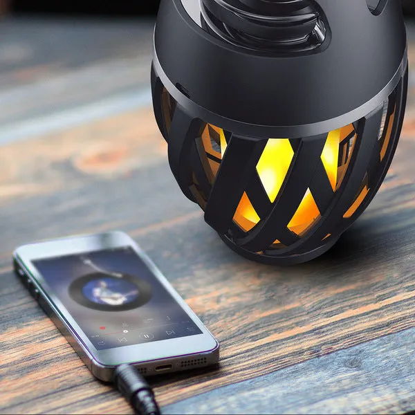 Flame Table Lamp Bluetooth Speaker
