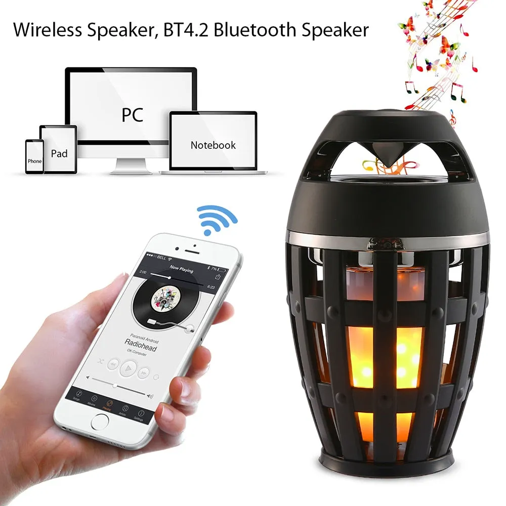 Flame Table Lamp Bluetooth Speaker