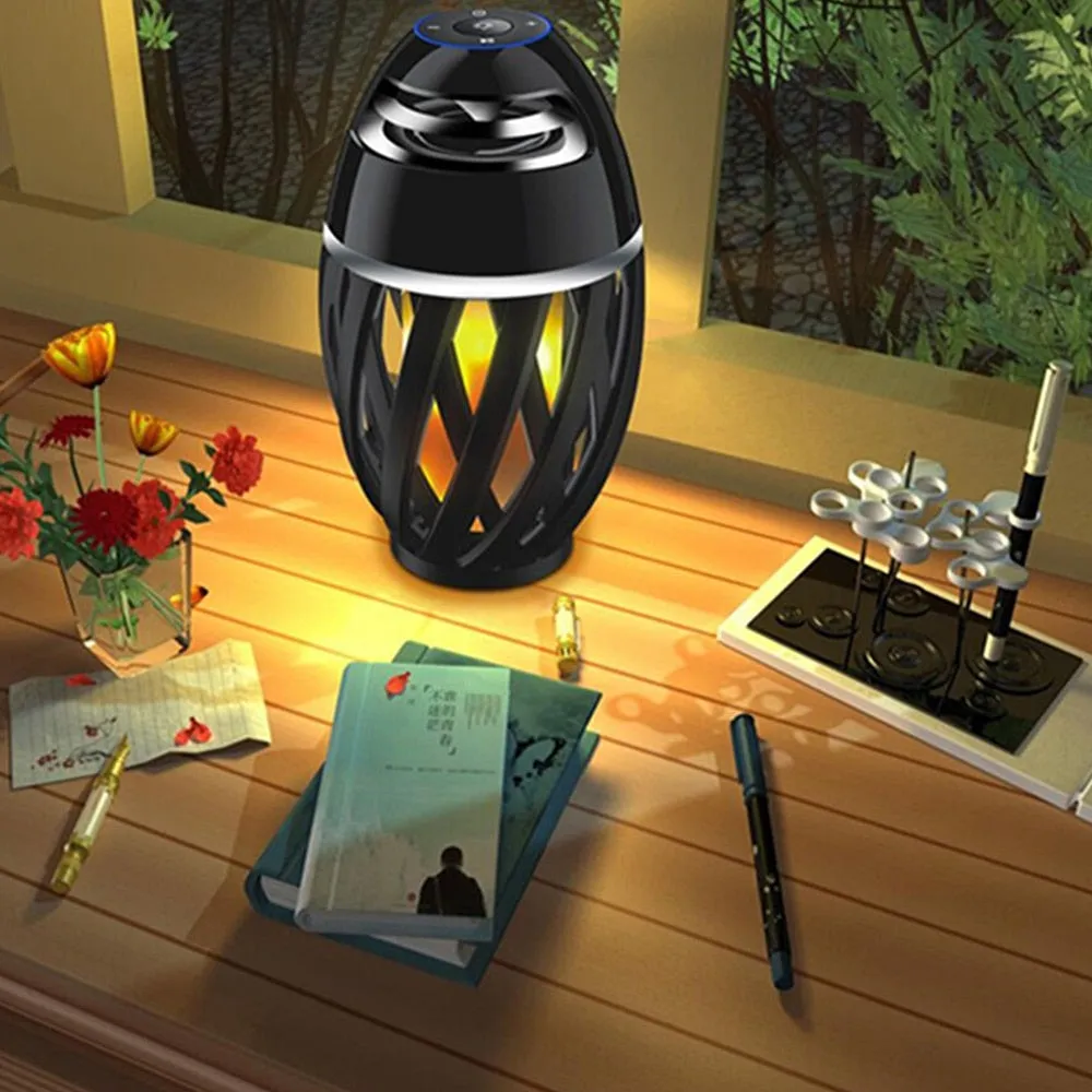 Flame Table Lamp Bluetooth Speaker