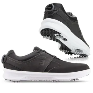 FootJoy Contour Series BOA Golf Shoes-Previous Season Style 9.5 Black/Charcoal (54186) M