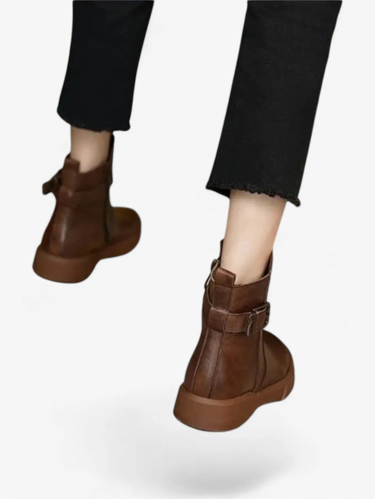 Foxes | Women's Warm Slip On Flat Ankle Boots