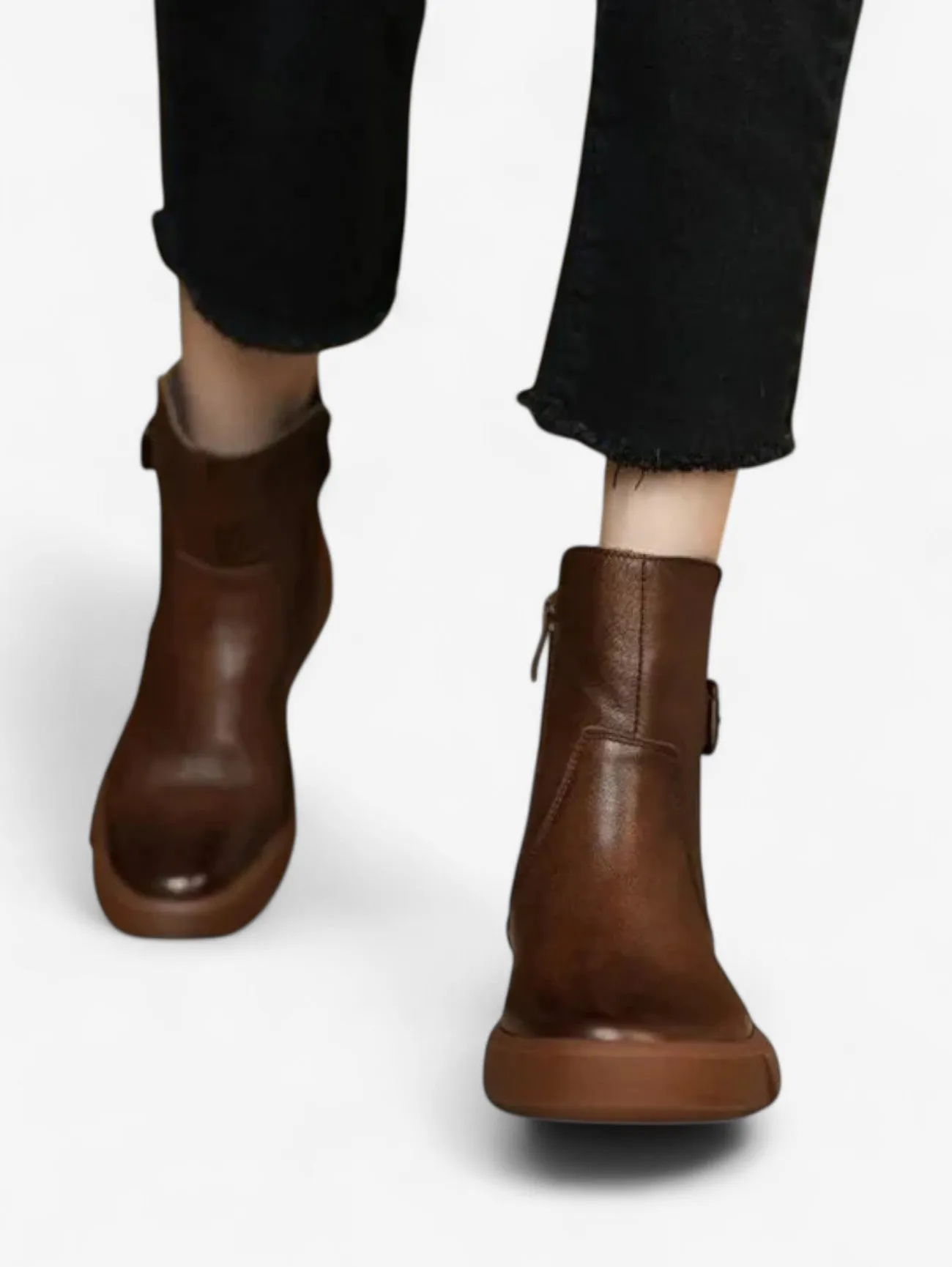 Foxes | Women's Warm Slip On Flat Ankle Boots