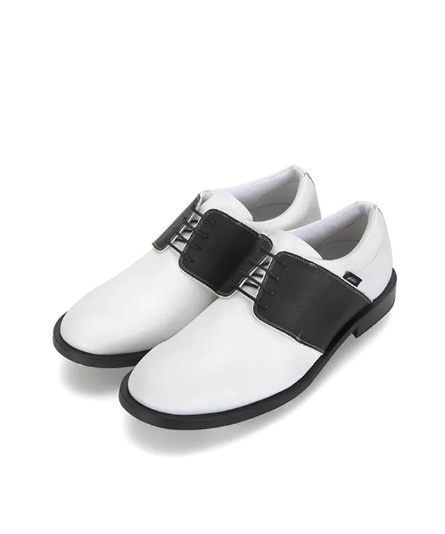 Giclee Men's Tour Player Premium Leather Golf Shoes - Black