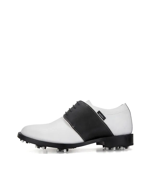 Giclee Men's Tour Player Premium Leather Golf Shoes - Black