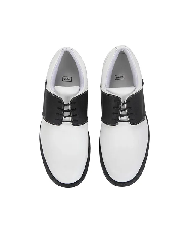 Giclee Men's Tour Player Premium Leather Golf Shoes - Black