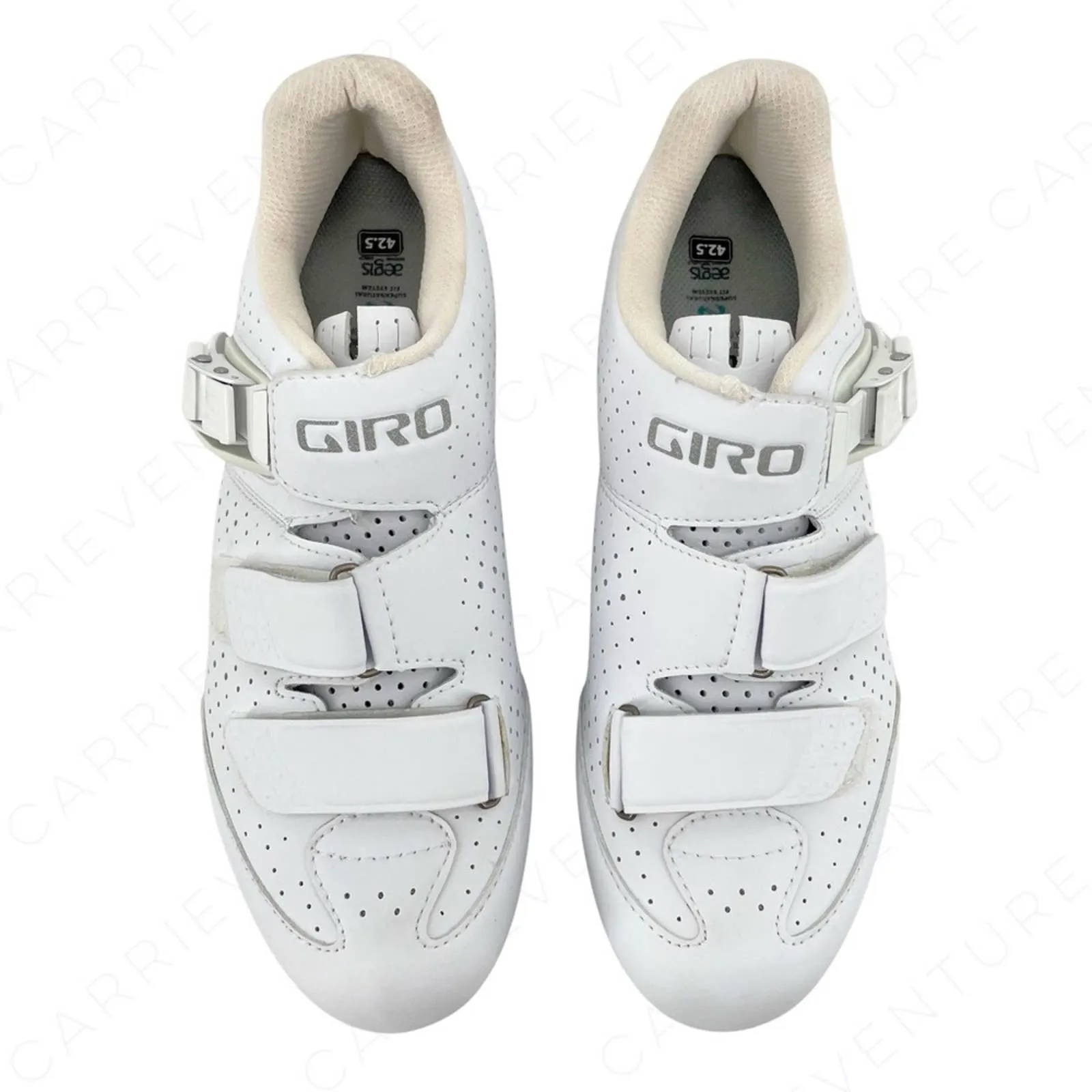 Giro ESPADA E70 Road Cycling Shoe Matte White Delta 3 Bolt Style Peloton Size 42.5