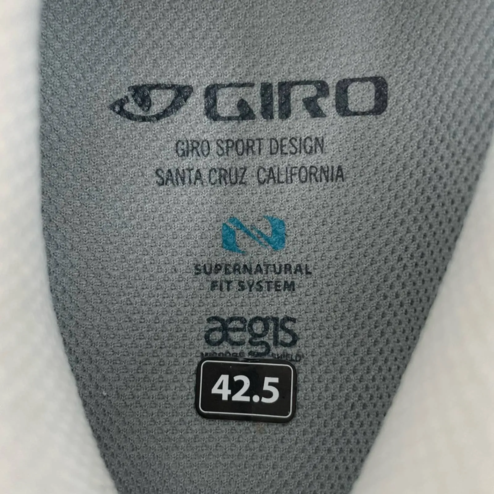 Giro ESPADA E70 Road Cycling Shoe Matte White Delta 3 Bolt Style Peloton Size 42.5