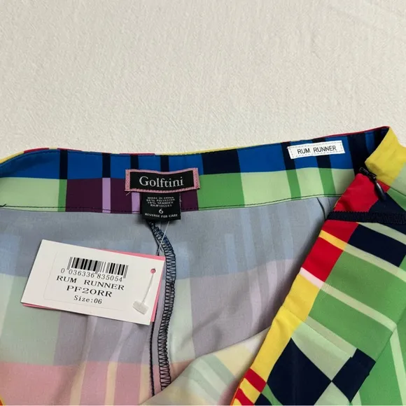 Golftini Rum RunnerPerformance Golf Skort Size 6 NWT Athletic Outdoor Classic
