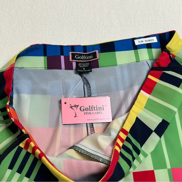 Golftini Rum RunnerPerformance Golf Skort Size 6 NWT Athletic Outdoor Classic