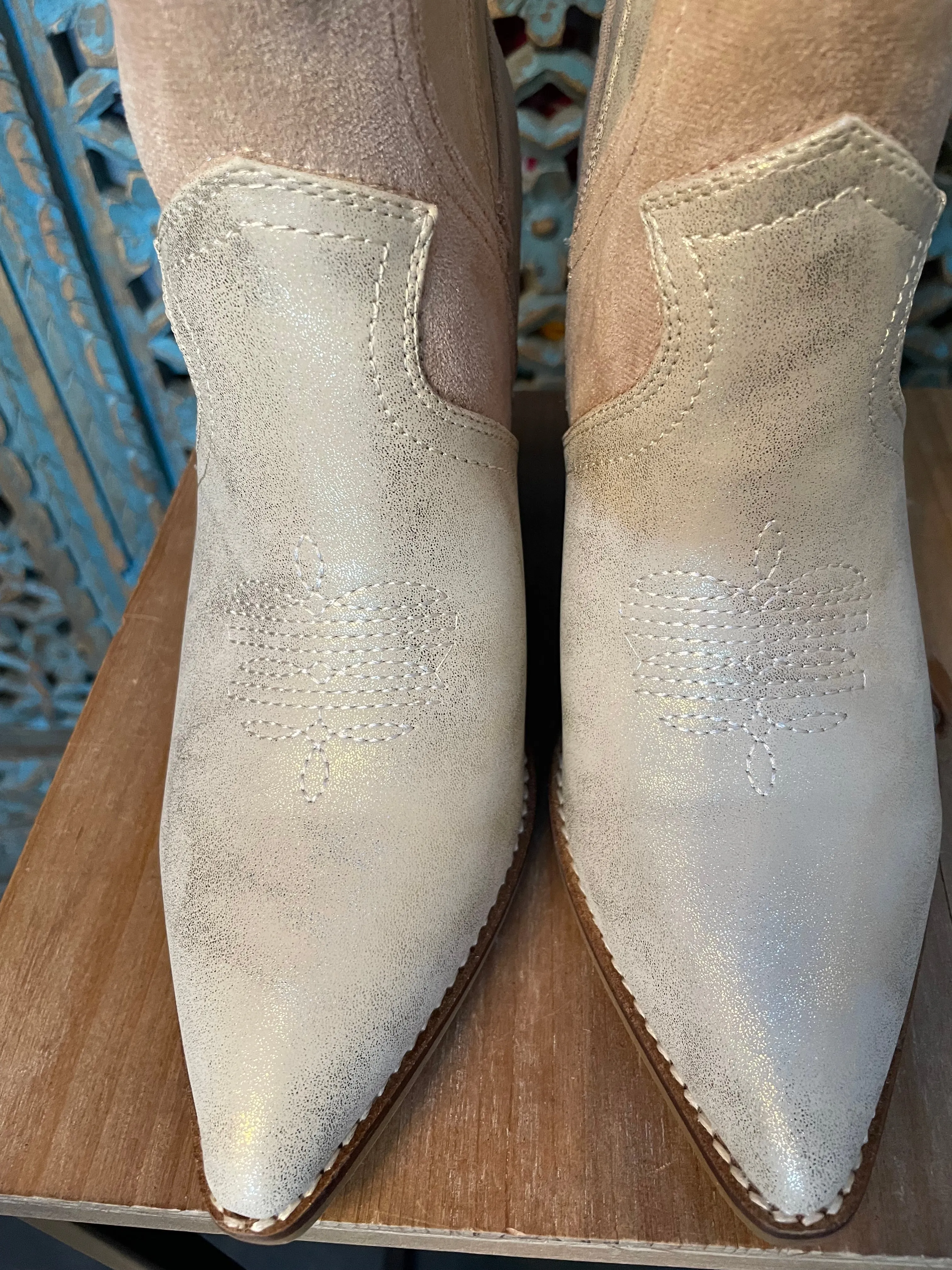 Good Lookin Short Gold Boot