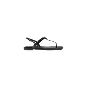 Guess Women's Black Sandals with Bow and Buckle