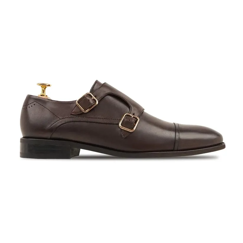 Handmade, Custom Leather Men Monkstrap Shoes