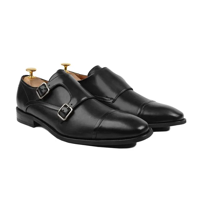 Handmade, Custom Leather Men Monkstrap Shoes
