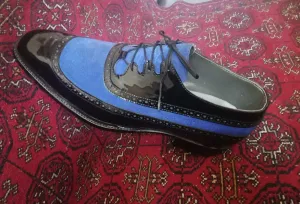 Handmade Wingtip Two Tone Dress Shoes for Men