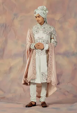 Hazy Blue Sherwani Set