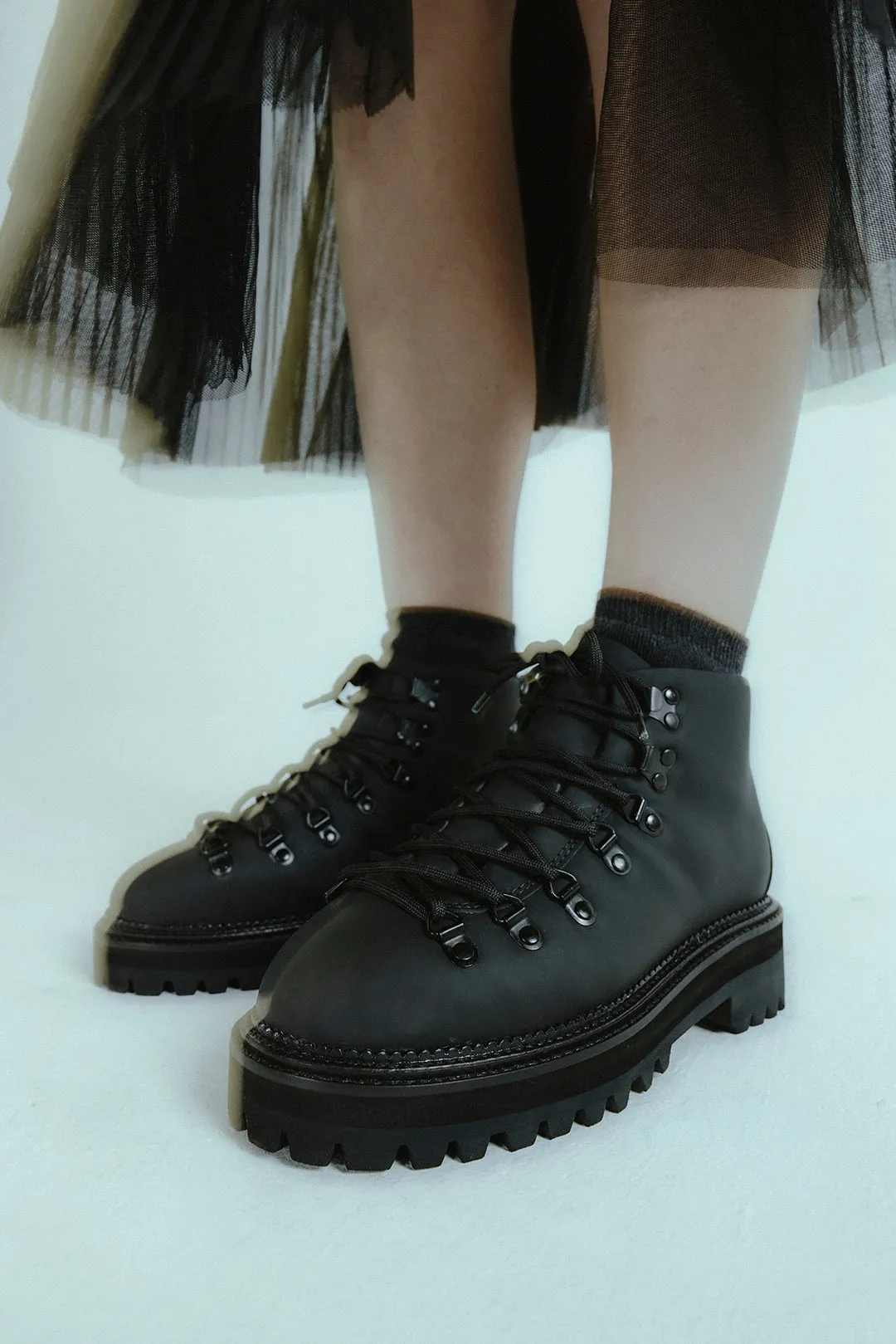 Hiking Boot Mid Rubberish Black