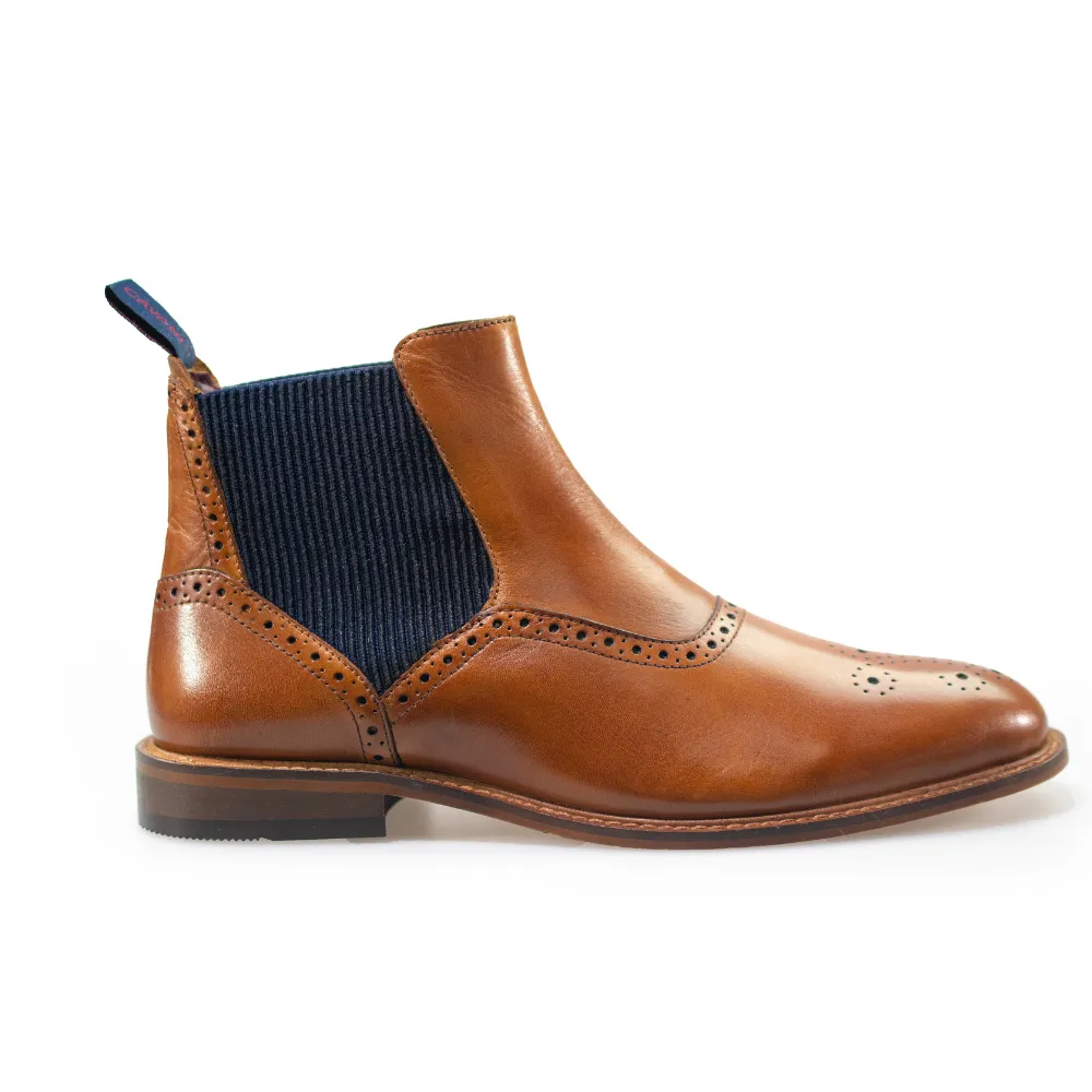 House of Cavani Moriarty Tan Chelsea Boots