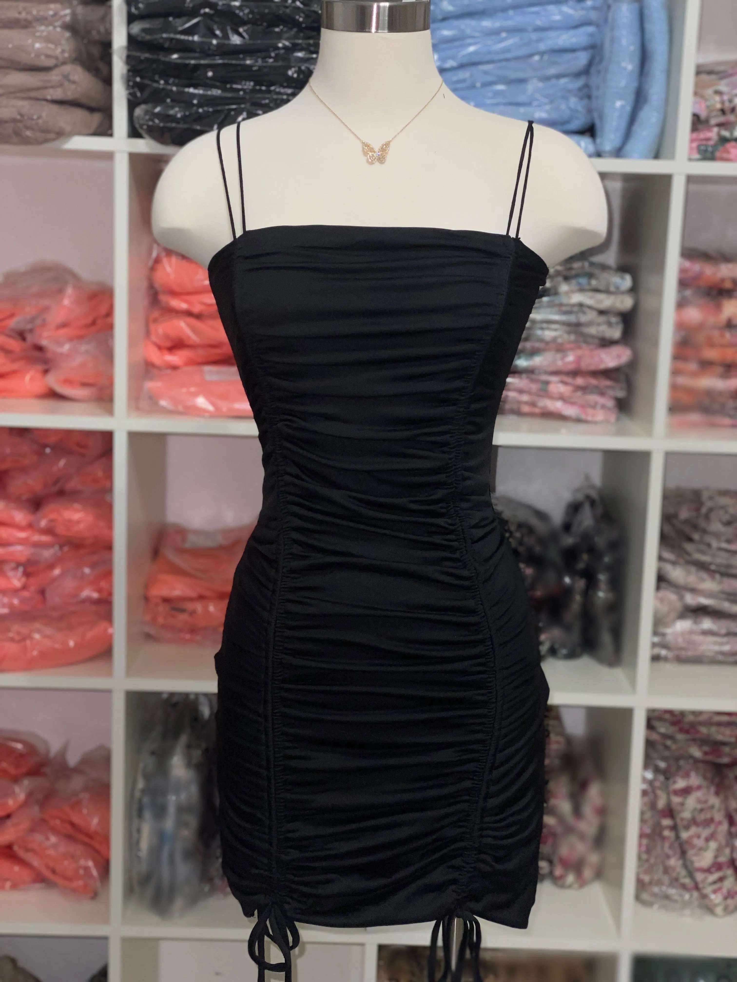 I Like the View Dress -Black