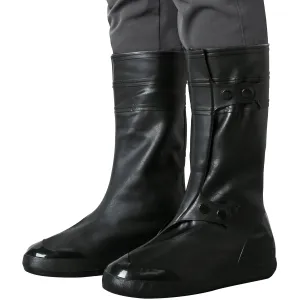 iCreek Waterproof Shoe Cover Galoshes Overshoes Men&Women Motorcycle Boot Rain Covers Easy Cleaning Heavy Duty Over Rubber Work Rubber Overshoe