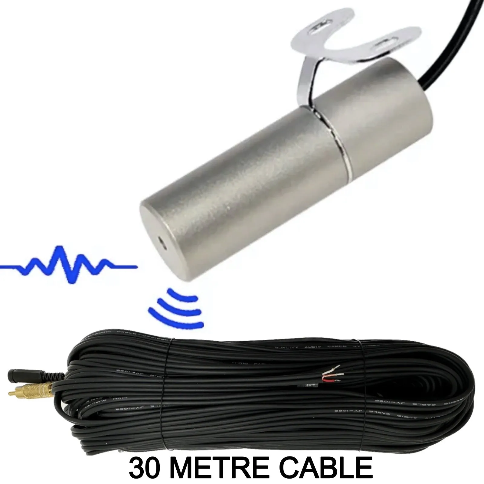 IP Camera CCTV Microphone 3.5mm Jack Plug Output 2.1mm DC plug 6-12V input Solid Metal Housing & Bracket