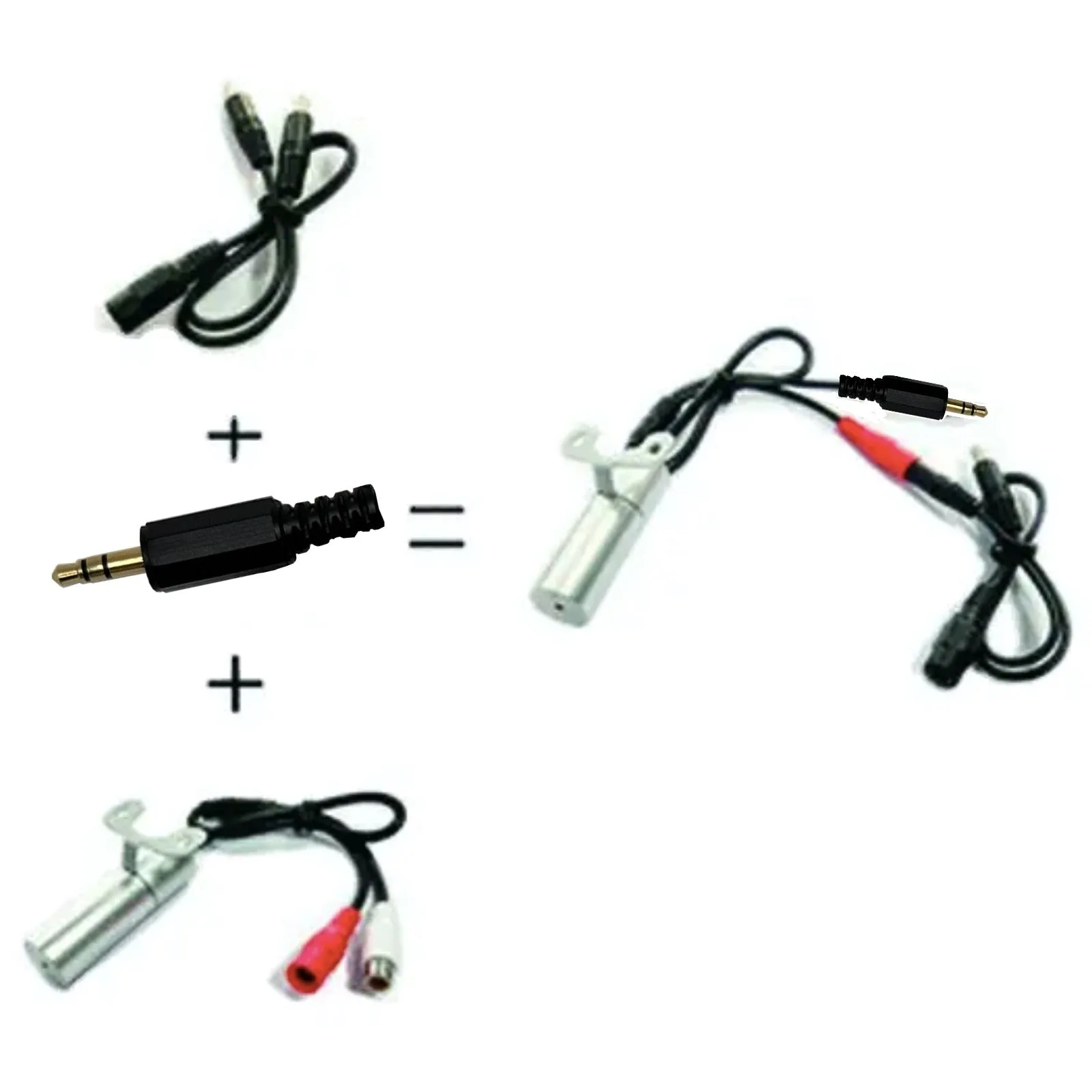 IP Camera CCTV Microphone 3.5mm Jack Plug Output 2.1mm DC plug 6-12V input Solid Metal Housing & Bracket