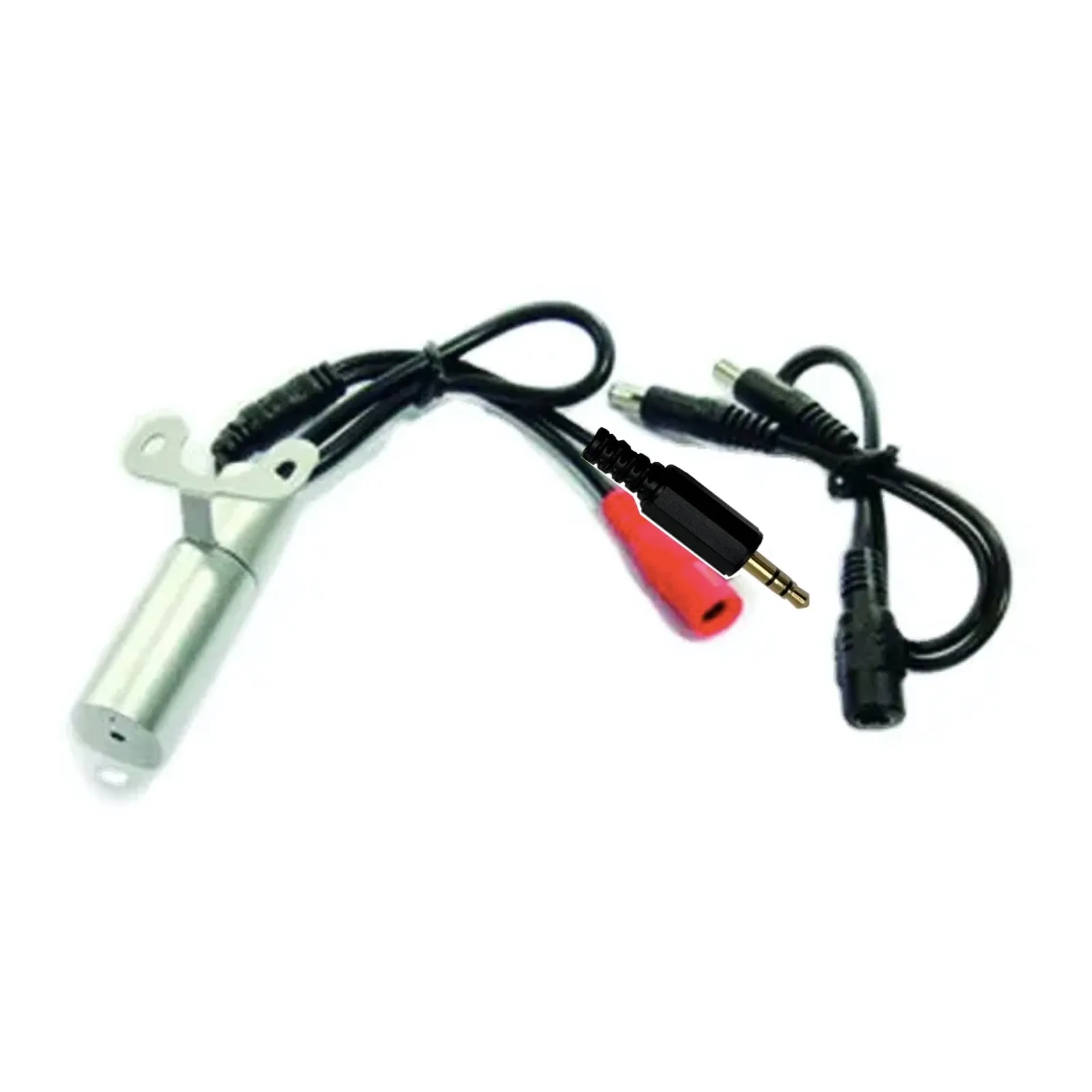 IP Camera CCTV Microphone 3.5mm Jack Plug Output 2.1mm DC plug 6-12V input Solid Metal Housing & Bracket